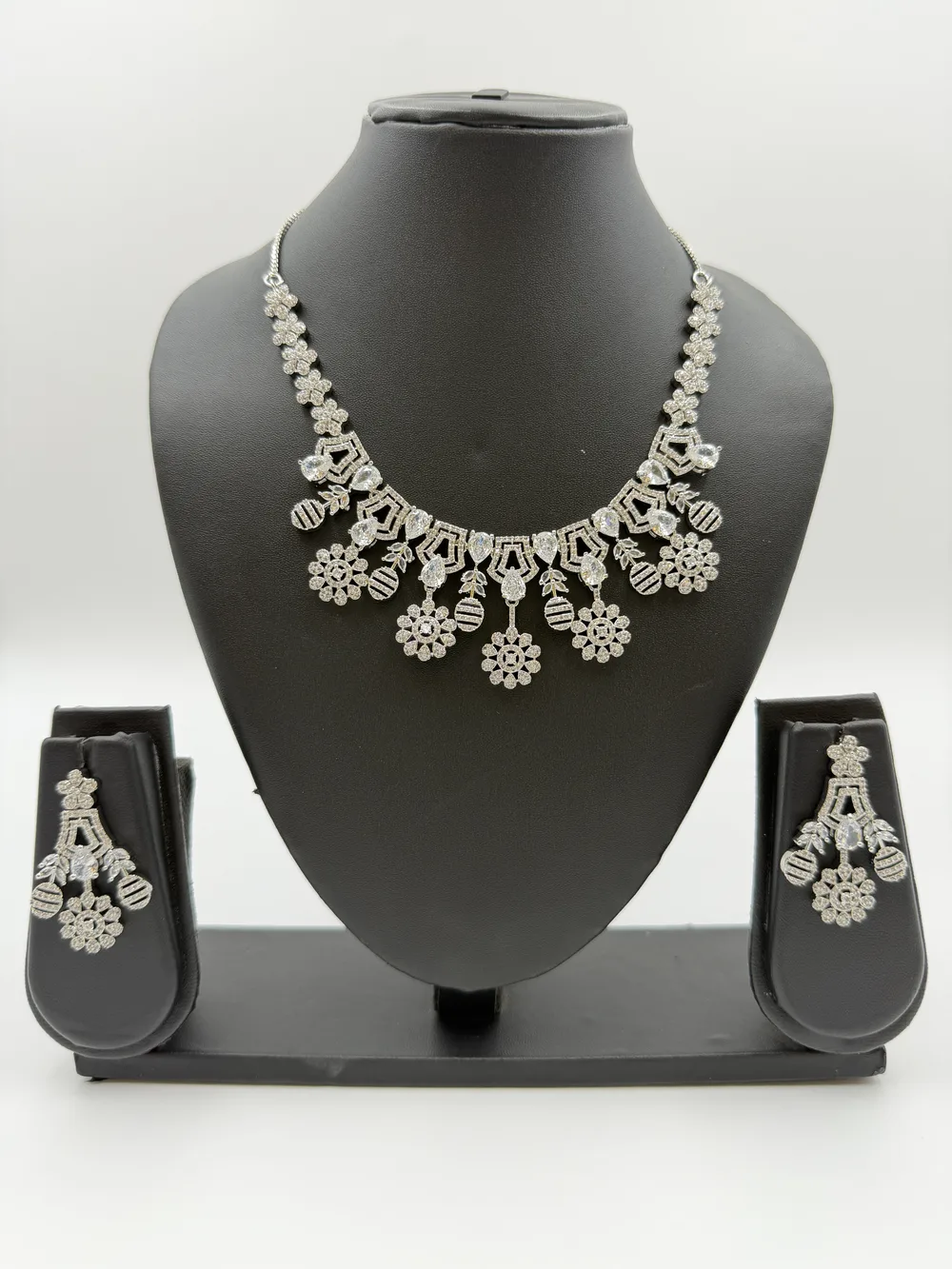 Diamond Rhodium Necklace 3