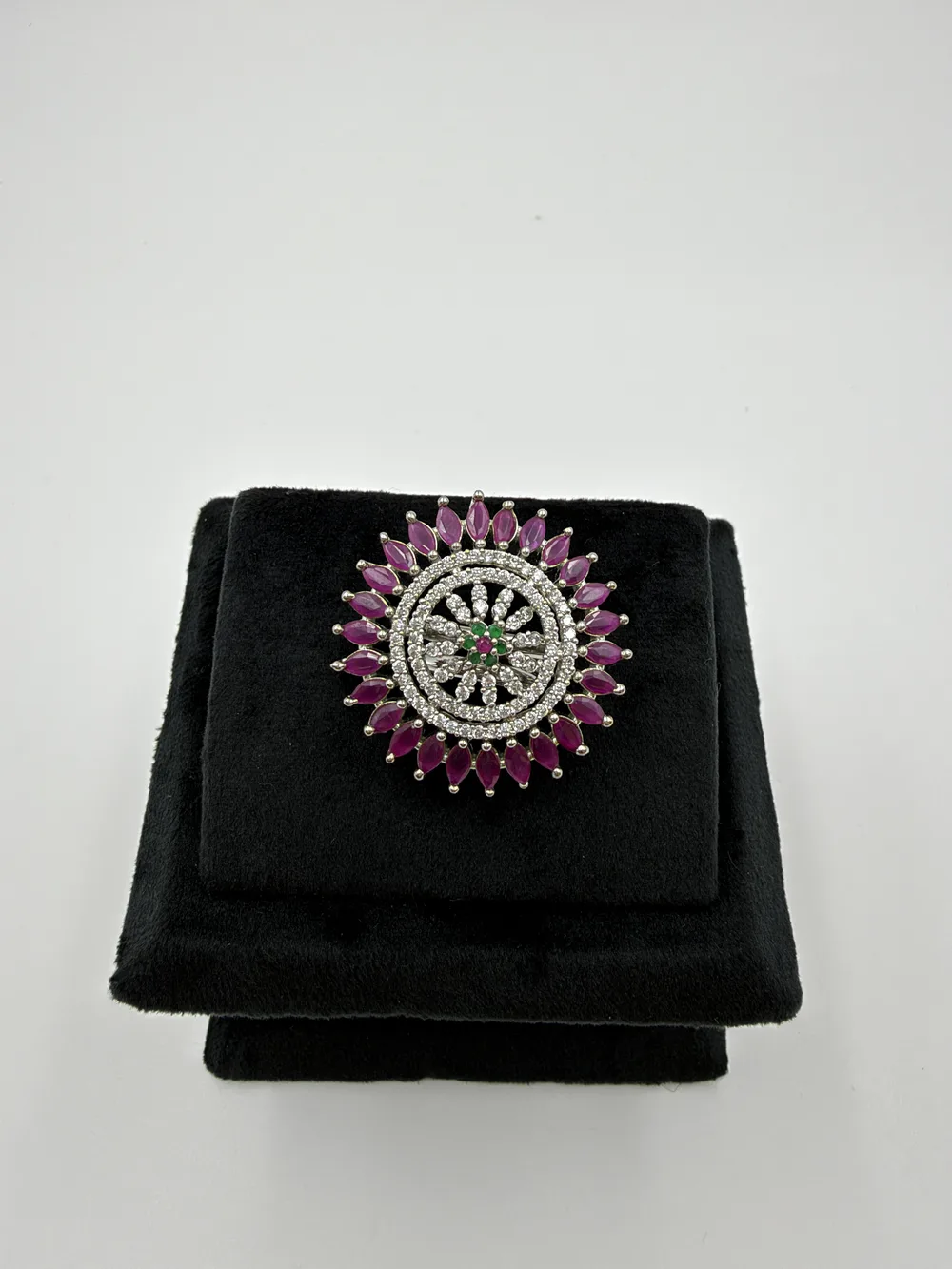 Diamond Rhodium Ring 2