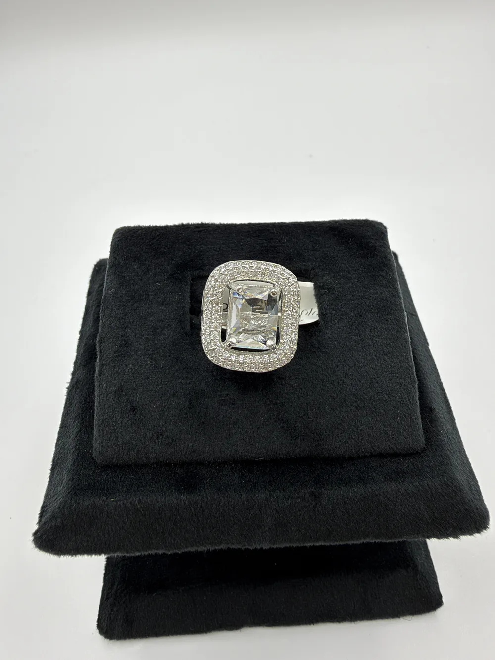 Diamond Rhodium Ring 4