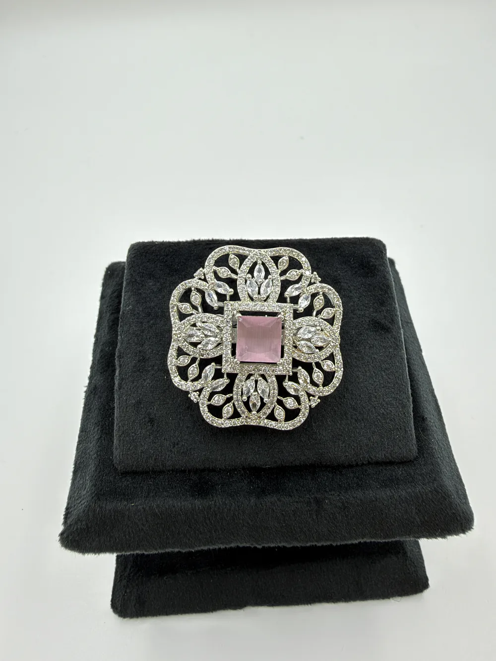 Diamond Rhodium Ring 5